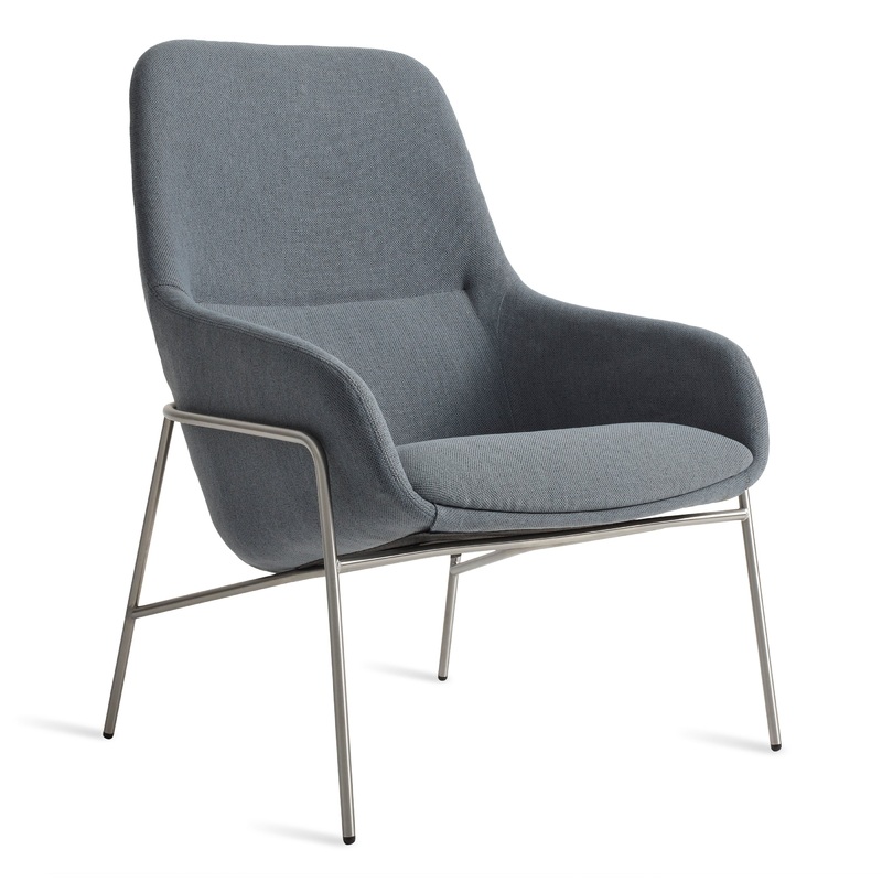 Acre Lounge Chair Storm Velvet