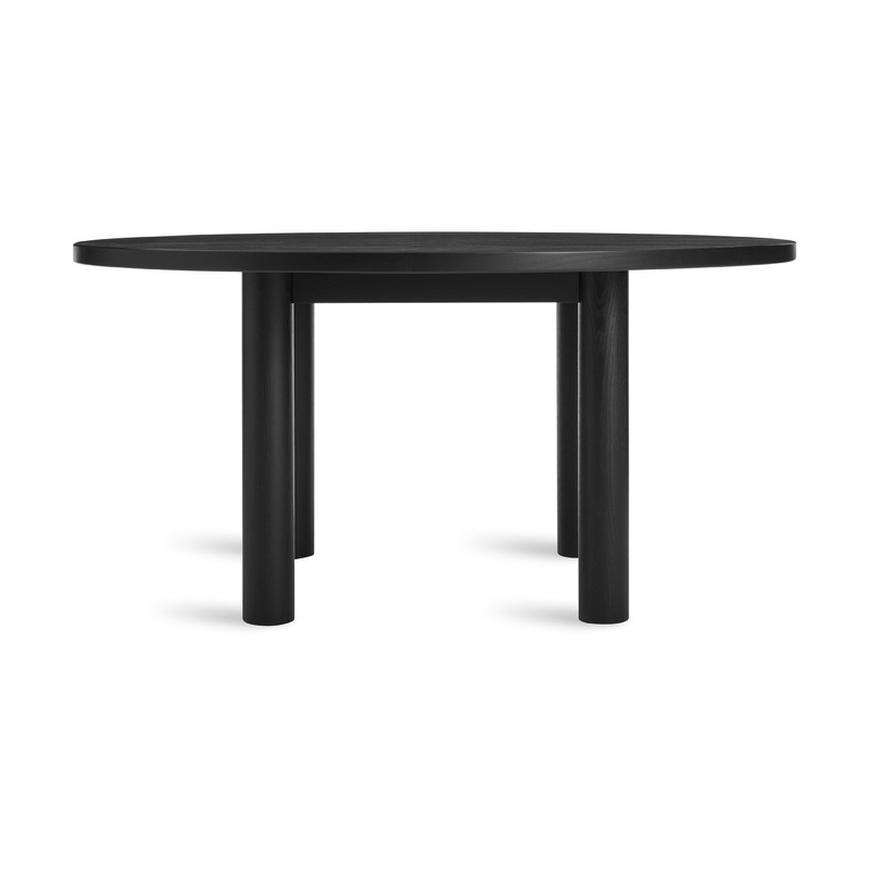Good Times Round Dining Table Black on Ash