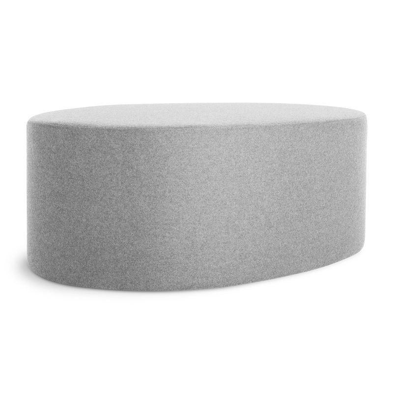 Swole Large Ottoman Vesper Light Grey